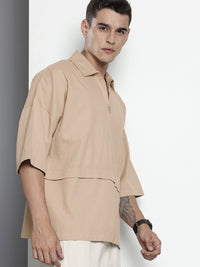 The Indian Garage Co. Oversized Fit Pure Cotton Casual Shirt