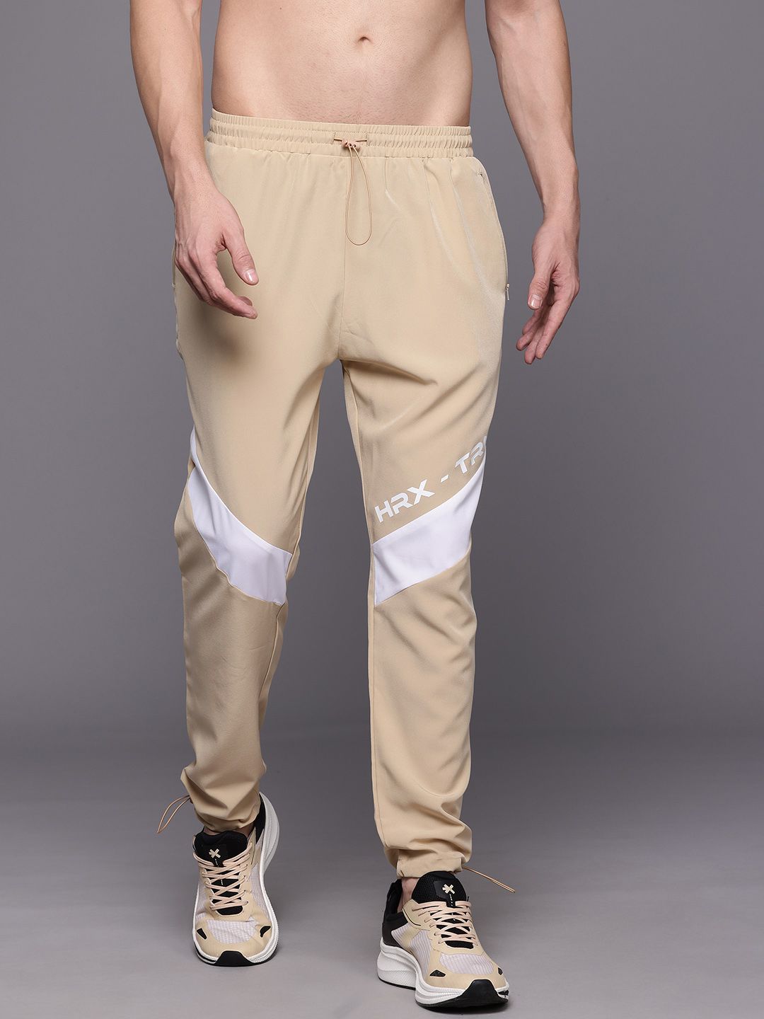 HRX by Hrithik Roshan Men Striped Detail Training Track Pants