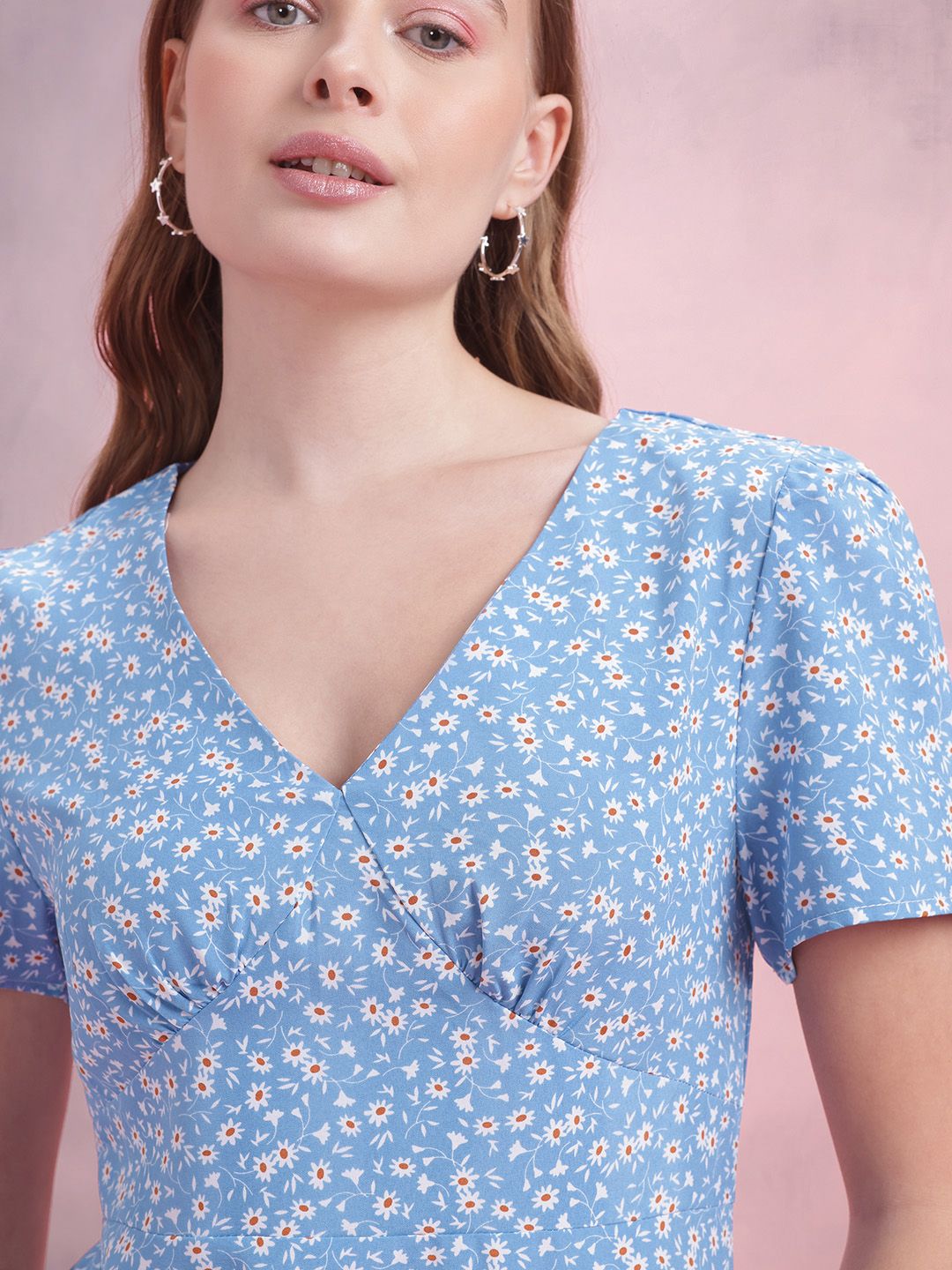 DressBerry Floral Print A-Line Dress