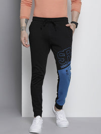 The Indian Garage Co Men Typography Slim Fit Joggers