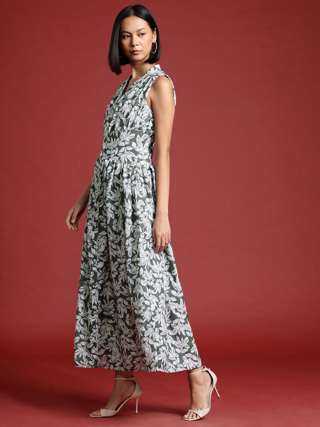 all about you Floral Print Fit & Flare Maxi Dress