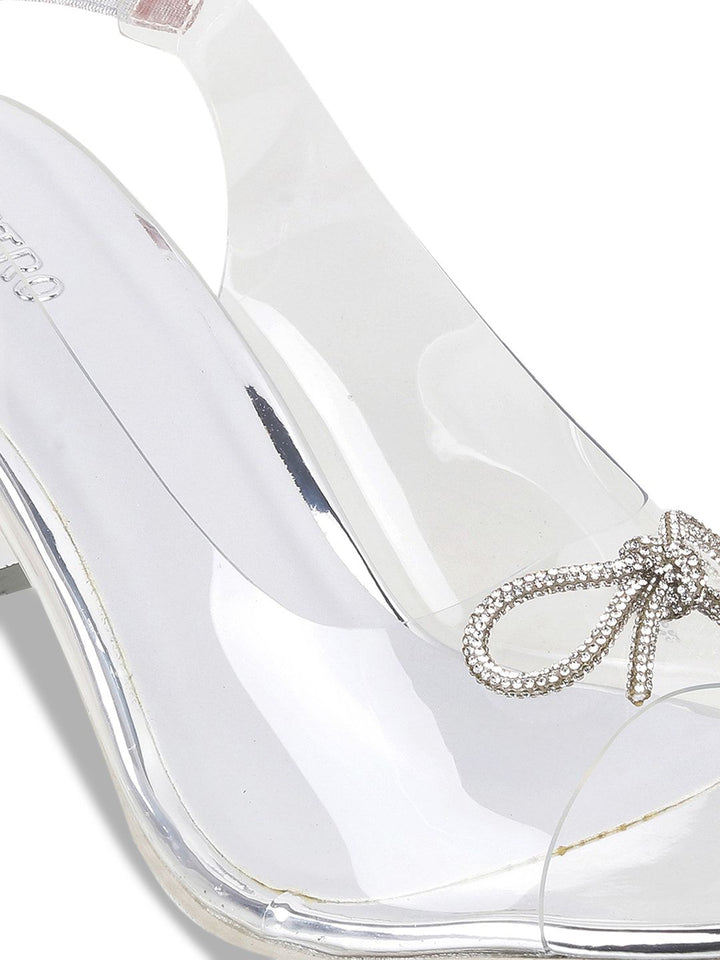 Metro Bows Detail Stiletto Peep Toes