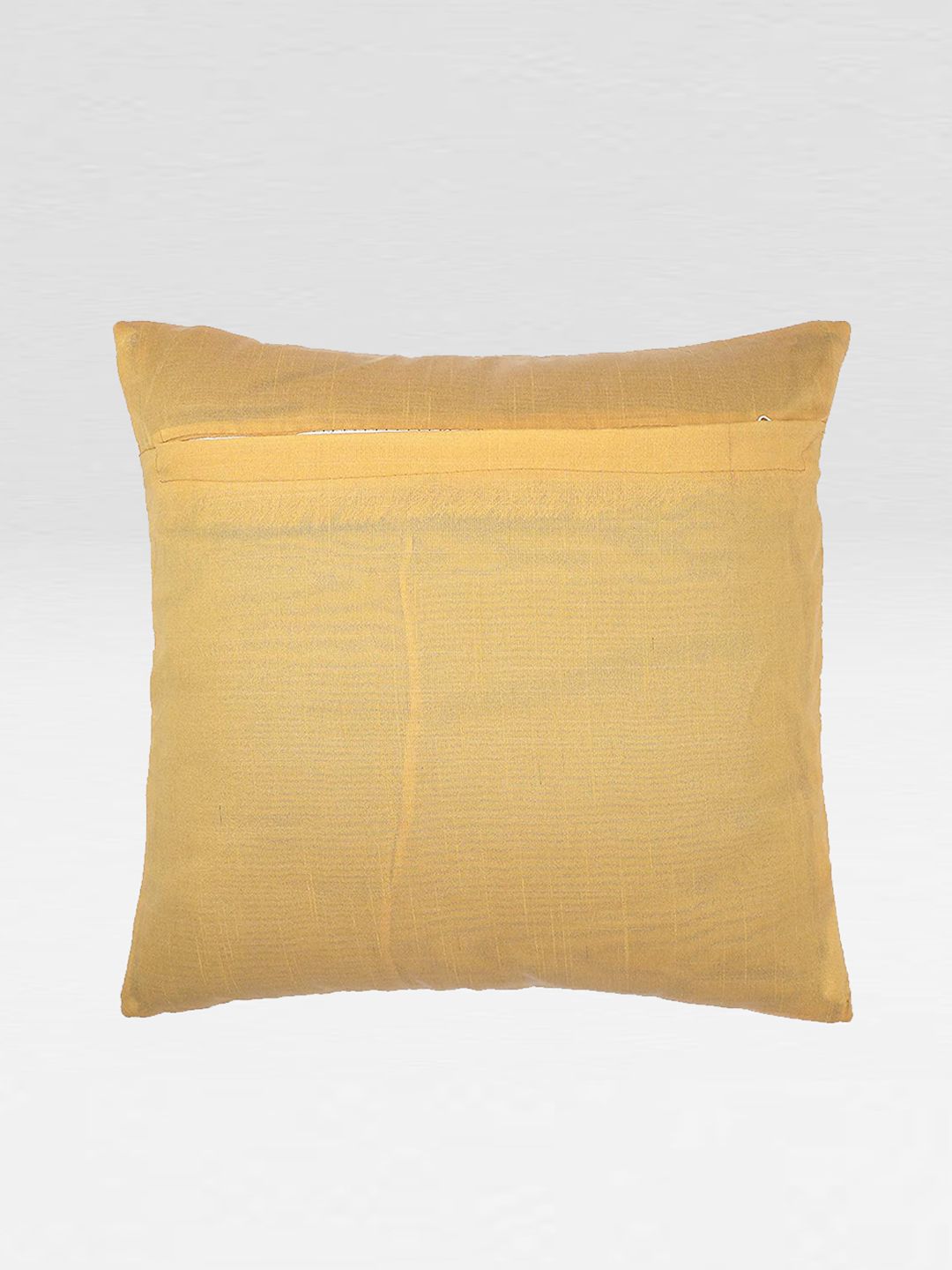STITCHNEST Yellow & Red Set of 5 Quirky Square Cushion Covers