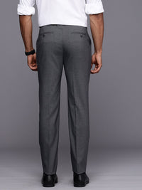Raymond Men Checked Slim Fit Trousers