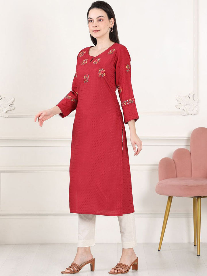 W Women Embellished Sequinned Kurta