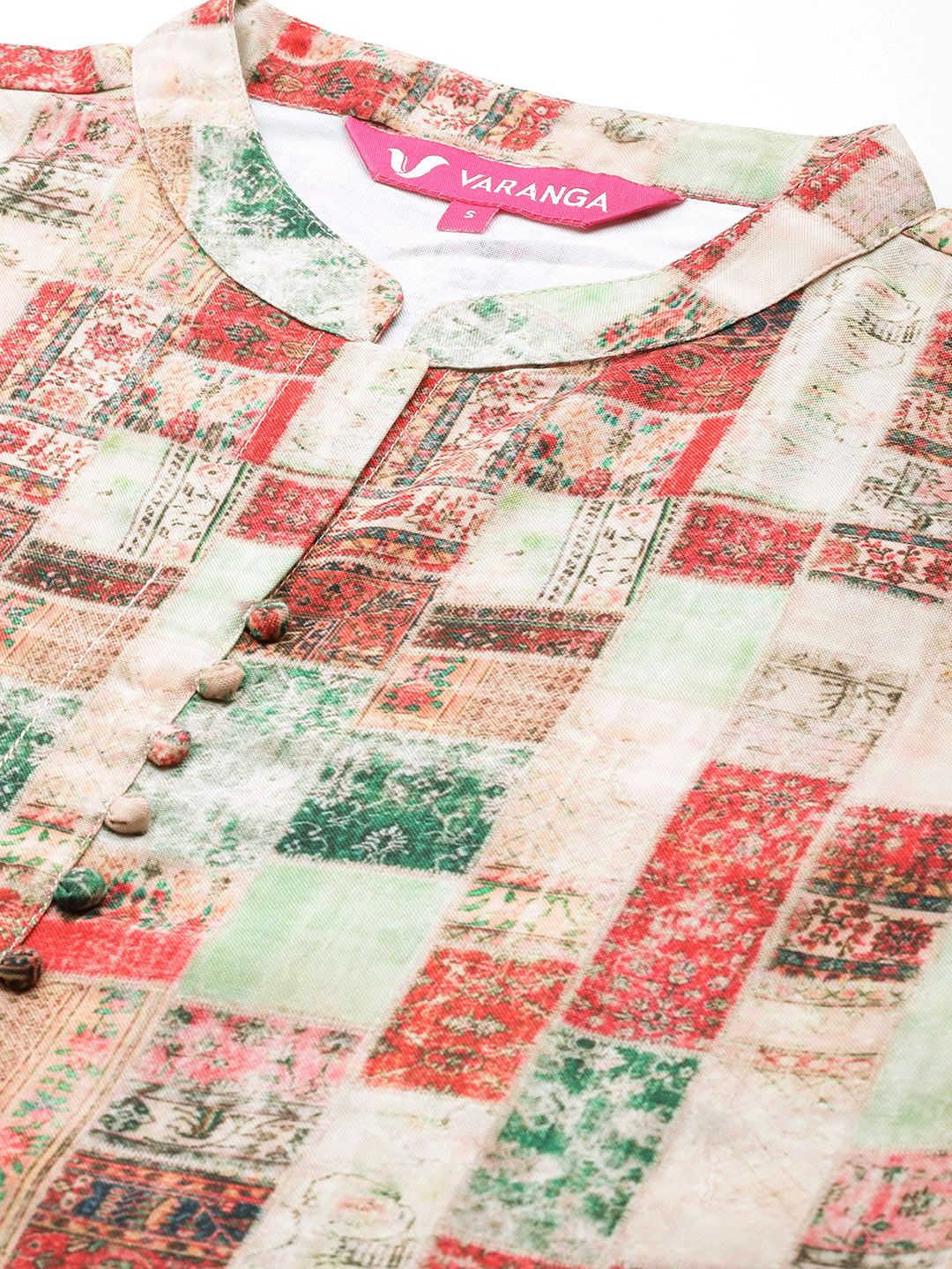 Varanga Printed Regular Kurta with Dhoti Pants