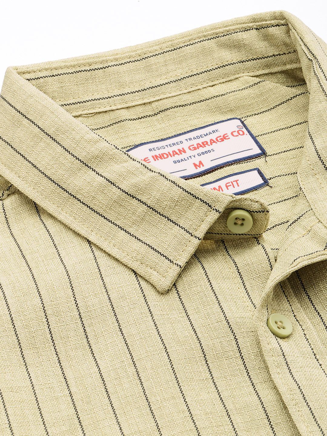 The Indian Garage Co Slim Fit Striped Casual Shirt