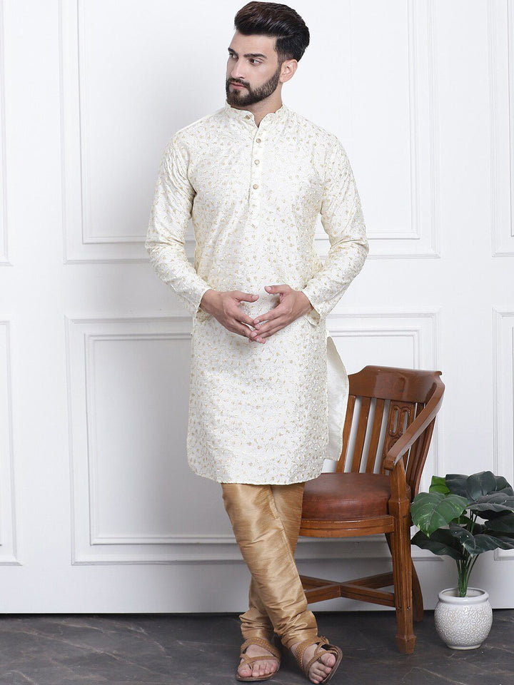 SOJANYA Floral Embroidered Thread Work Kurta