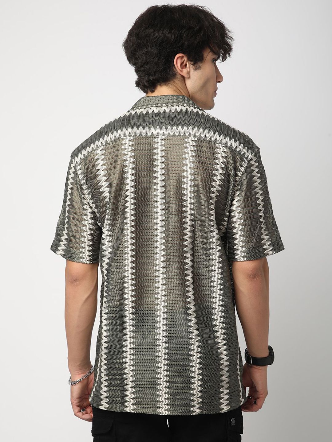 VASTRADO Men Classic Horizontal Stripes Opaque Casual Shirt