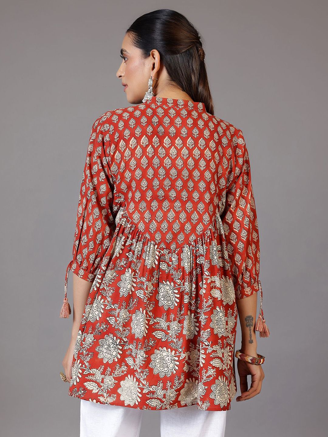 Libas Mandarin Collar Printed Ethnic Tunic