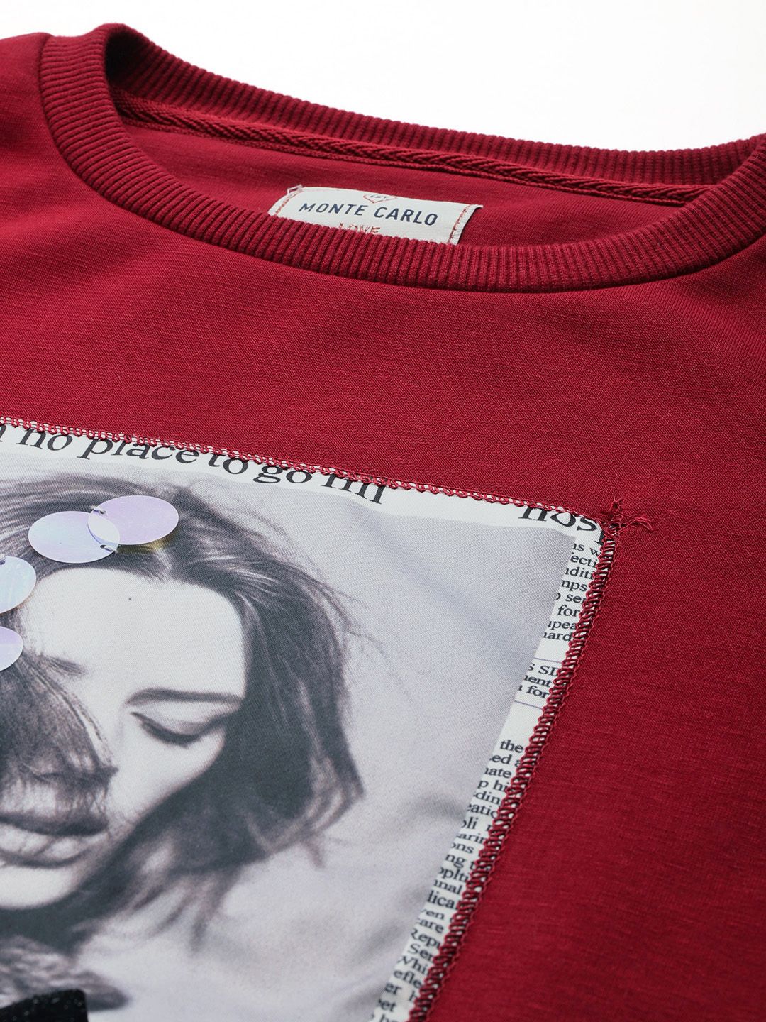 Monte Carlo Applique Detail Sweatshirt