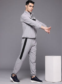 HRX by Hrithik Roshan Brand Logo Printed Rapid-Dry Running Zip-Up Tracksuit