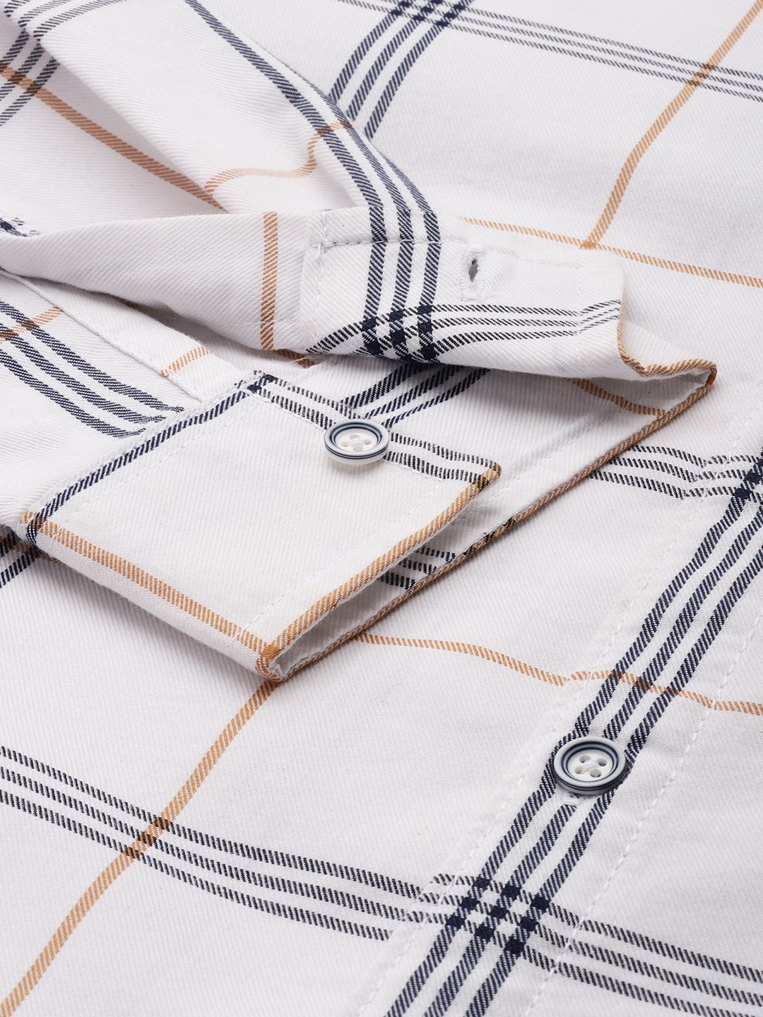 The Indian Garage Co Men Slim Fit Checked Casual Shirt