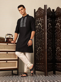 House of Pataudi Yoke Design Thread Work Rozana Kurta