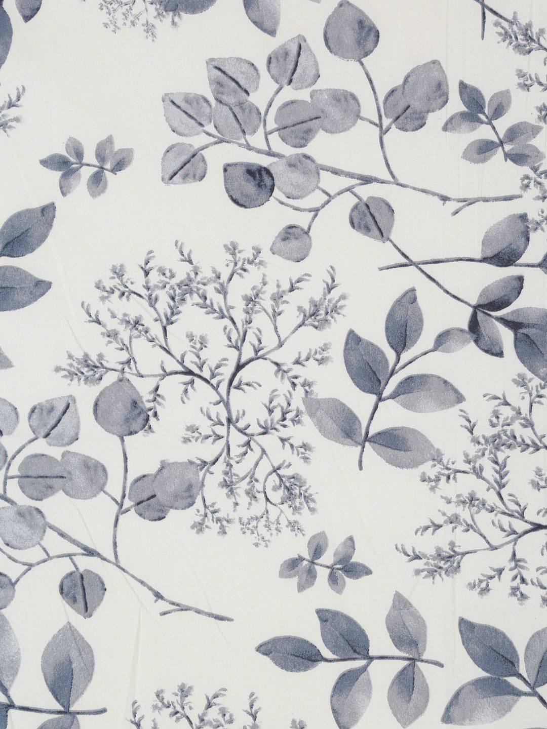 Cortina White & Grey Floral Microfiber AC Room Reversible Single Bed Dohar