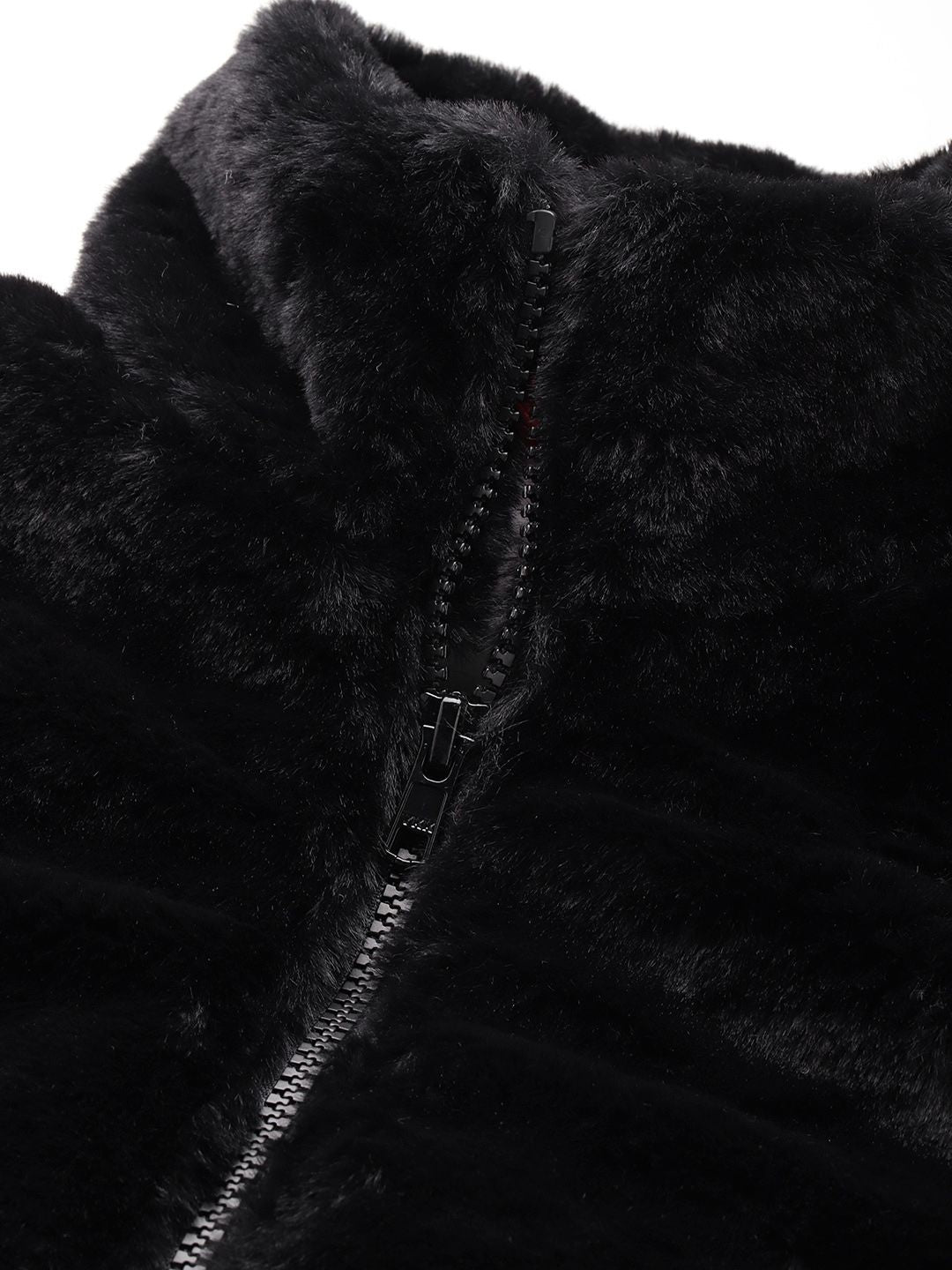 all about you Faux-Fur Detail Padded Jacket
