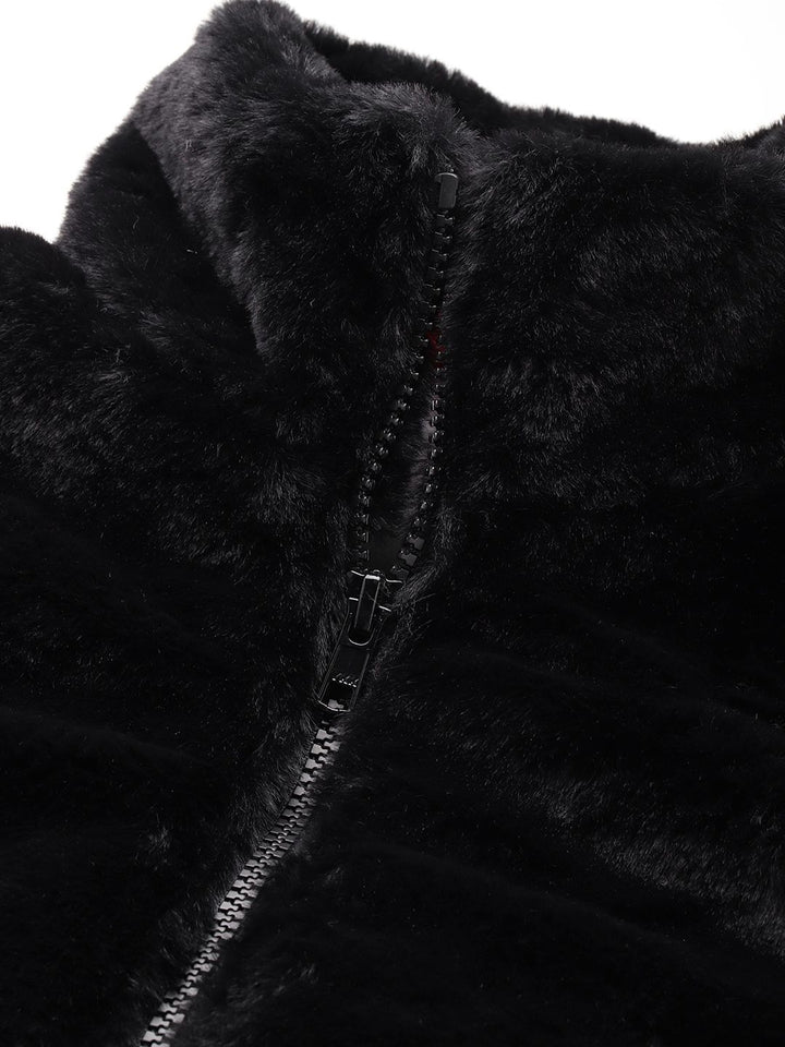 all about you Faux-Fur Detail Padded Jacket