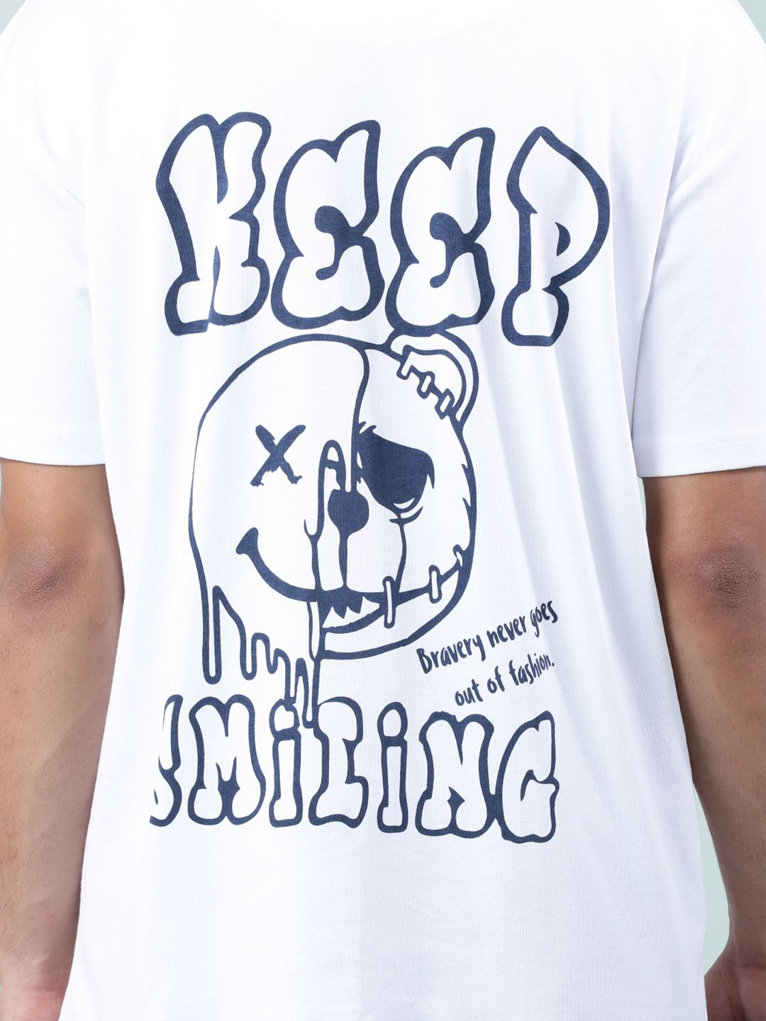 Bene Kleed Men Pure Cotton Graphic Oversized T-Shirt