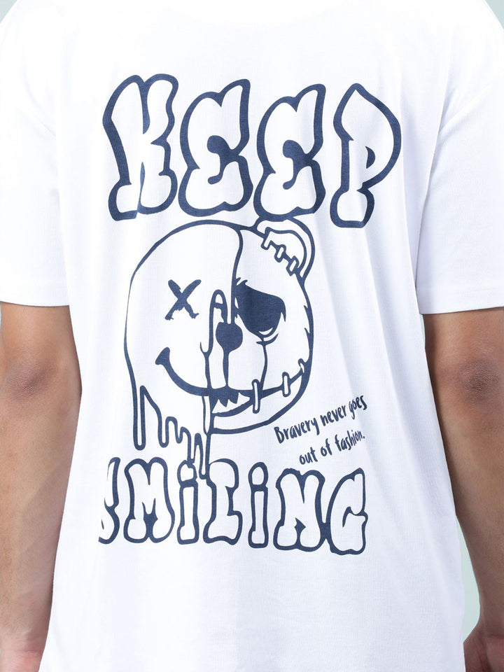 Bene Kleed Men Pure Cotton Graphic Oversized T-Shirt