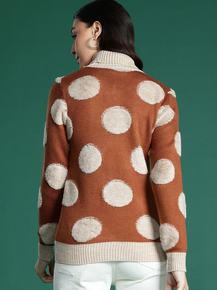 DressBerry Turtle Neck Self-Designed Pullover