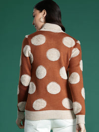 DressBerry Turtle Neck Self-Designed Pullover