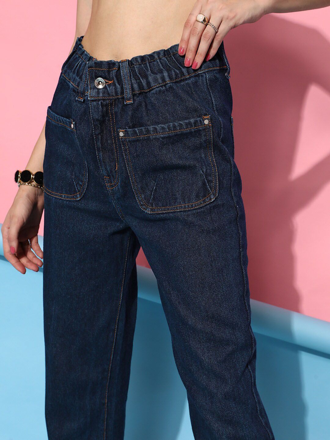 STREET 9 Women Blue Urban Tapered Fit Jeans