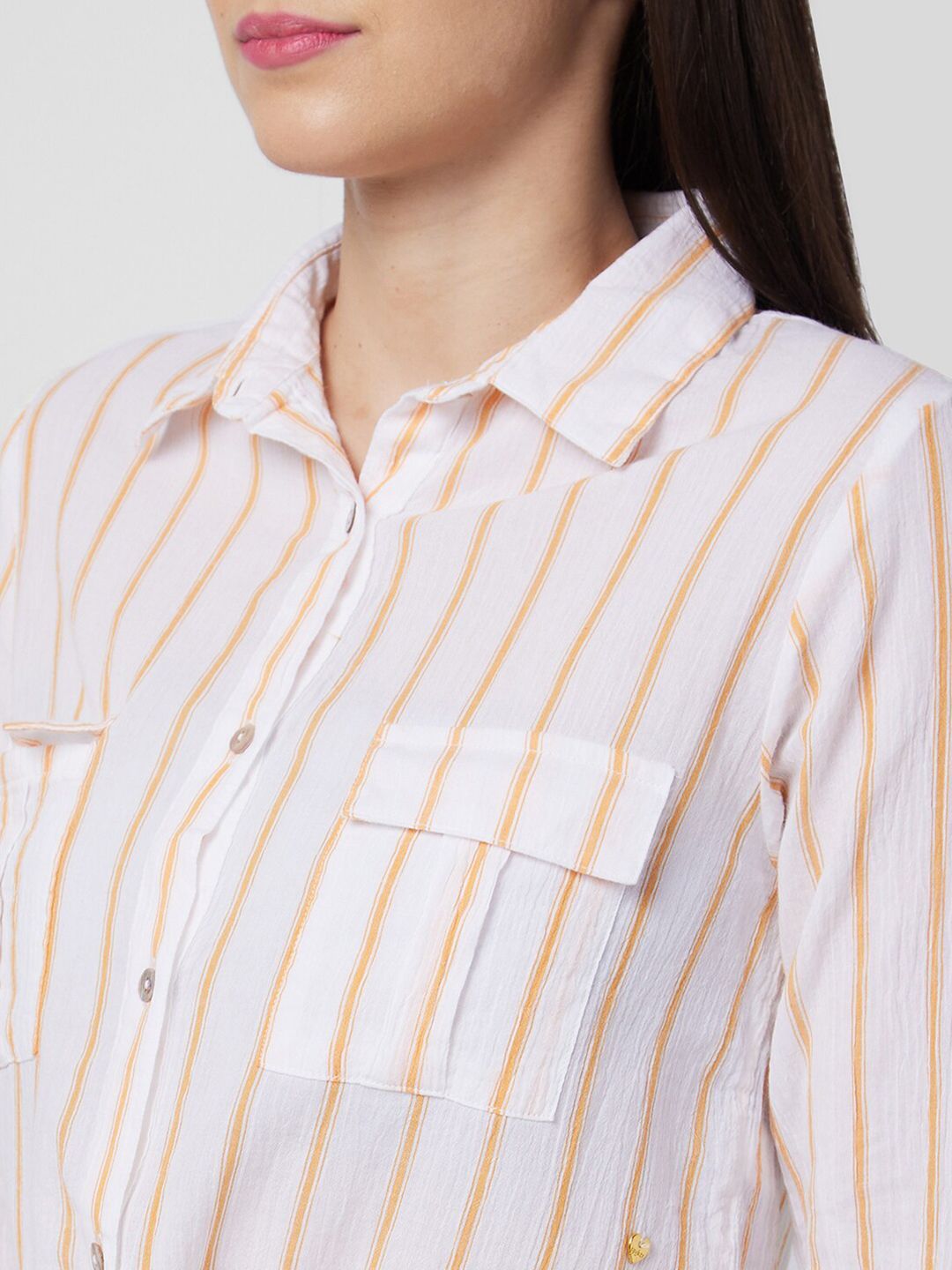 SPYKAR Women Opaque Striped Casual Shirt