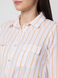 SPYKAR Women Opaque Striped Casual Shirt