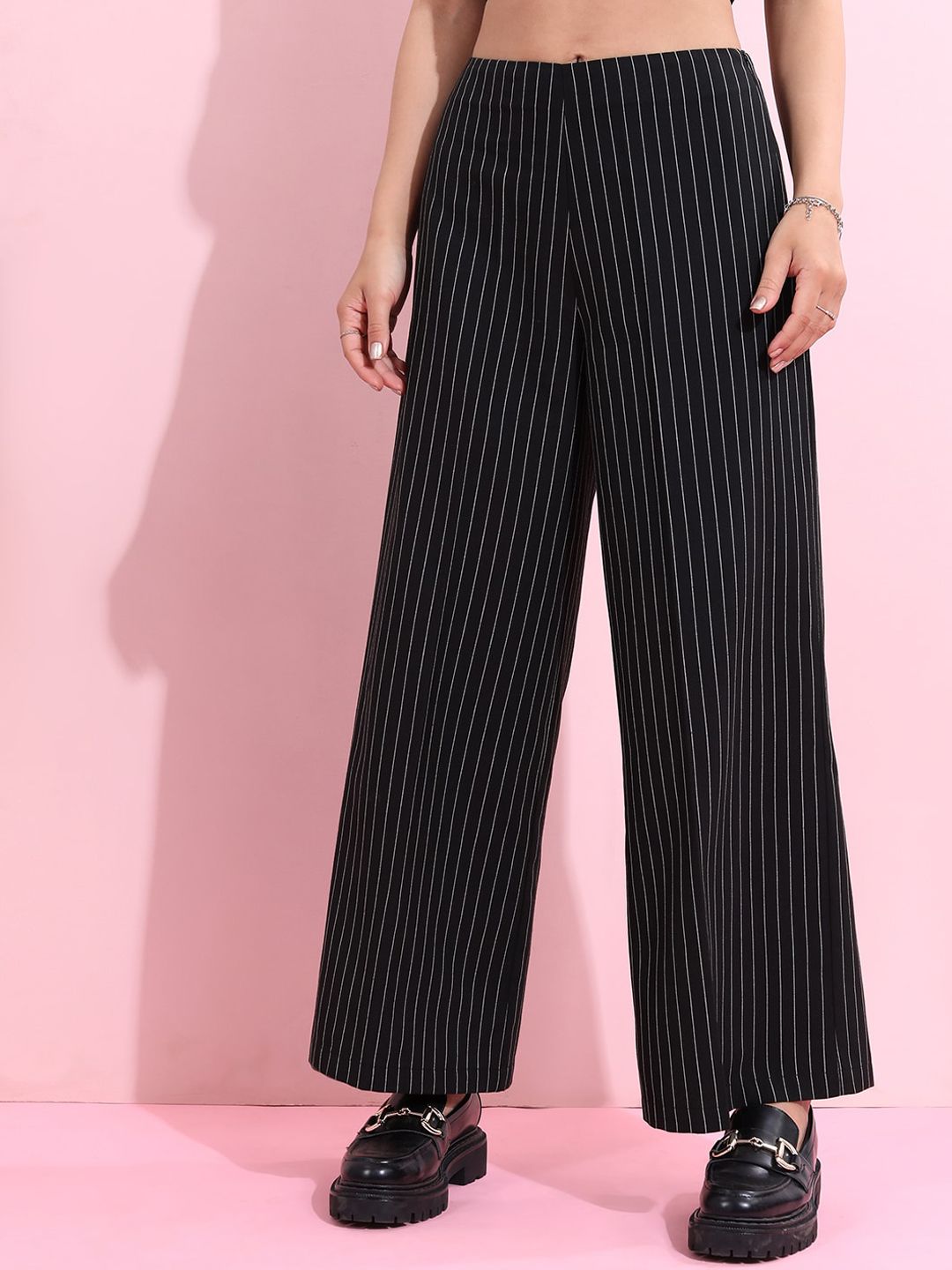 Tokyo Talkies Crop Top With Flared Trousers Co-Ords