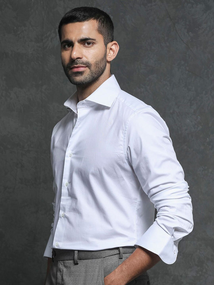 RARE RABBIT Men Ronas Slim Fit Cotton Formal Shirt