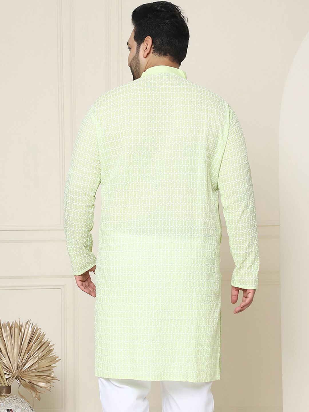SOJANYA PLUS Embroidered Cotton Kurta
