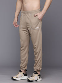 HRX by Hrithik Roshan Men Brand Logo Printed Detail Mid-Rise Rapid-Dry Training Joggers