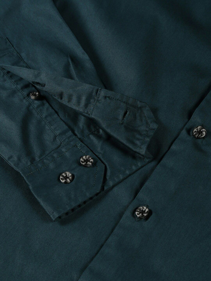 Thomas Scott Classic Slim Fit Mandarin Collar Cotton Casual Shirt