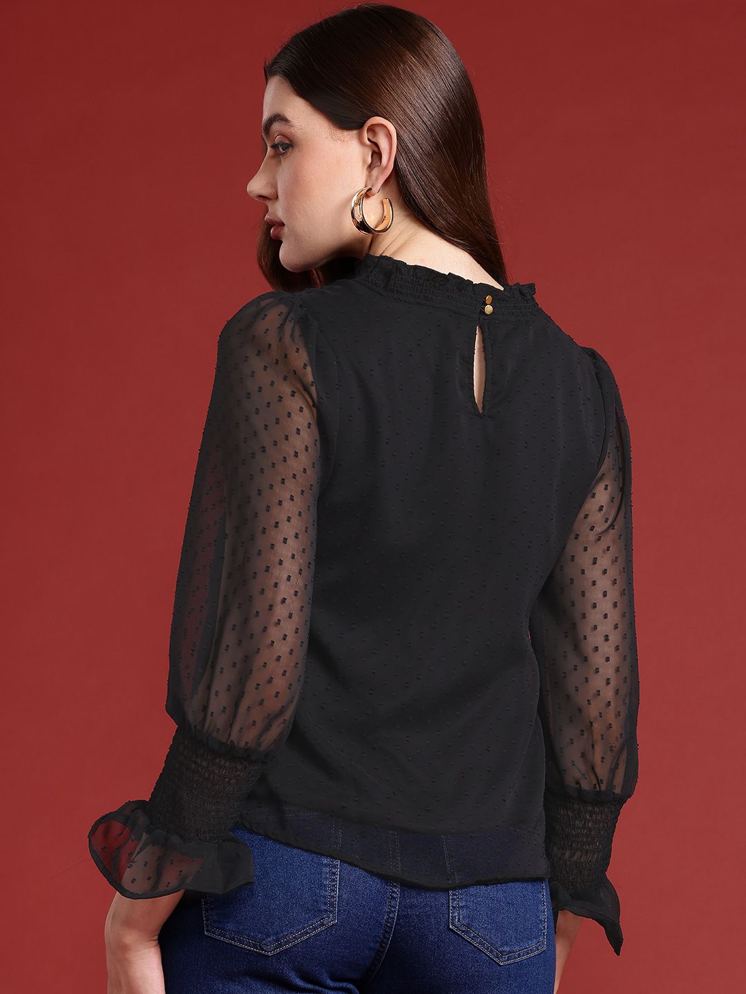 all about you Bell Sleeve Smocked Top