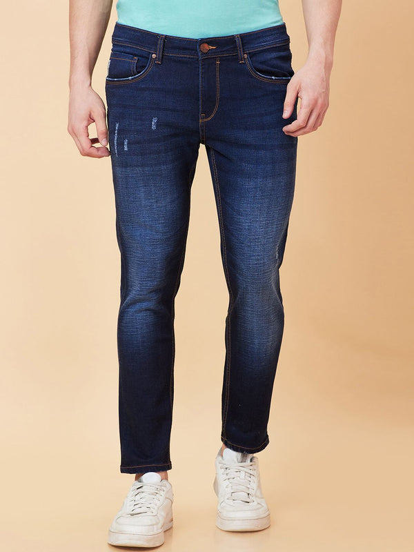 Being Human Men Low Distress Light Fade Jeans