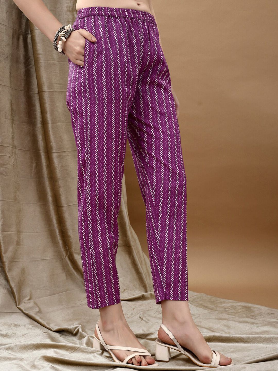 KALINI Women Ethnic Motifs Printed Regular Kurta with Trousers & Dupatta