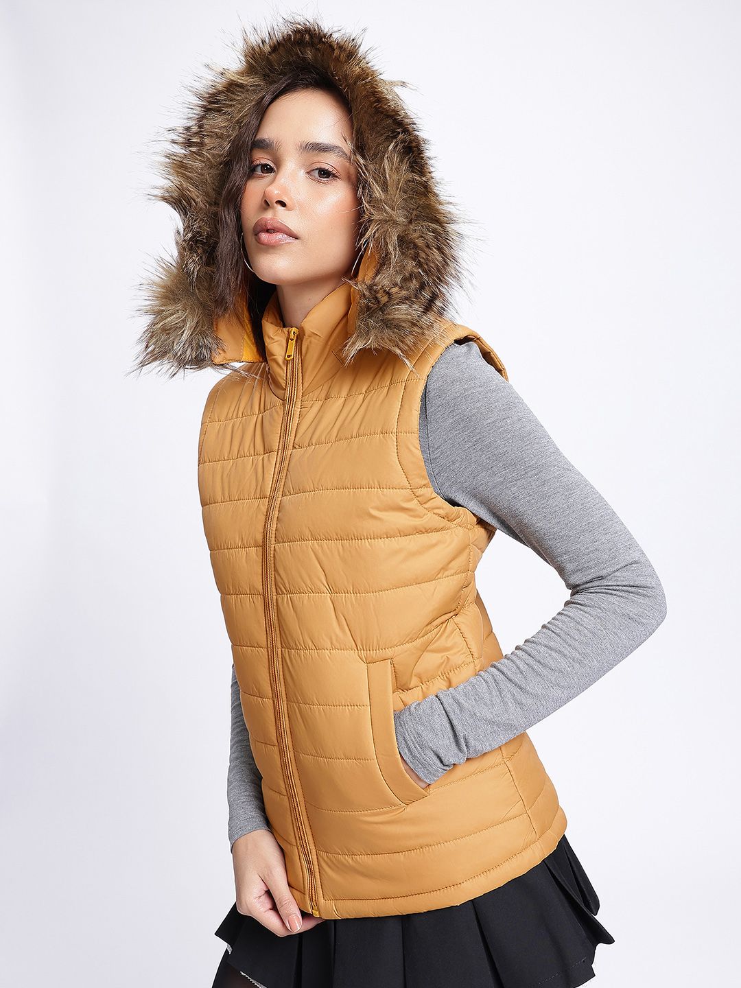 DressBerry Pristine Parka Gilet Jacket