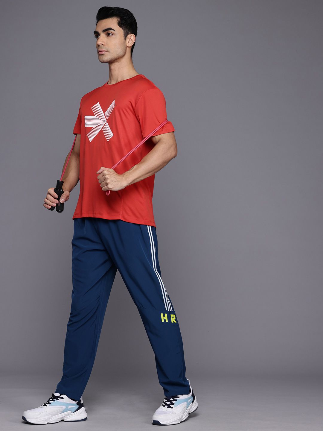 HRX by Hrithik Roshan Men Brand Logo Printed Rapid-Dry Training T-shirt