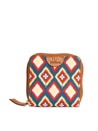 TEAL BY CHUMBAK Geometric Printed Foldover Clutch
