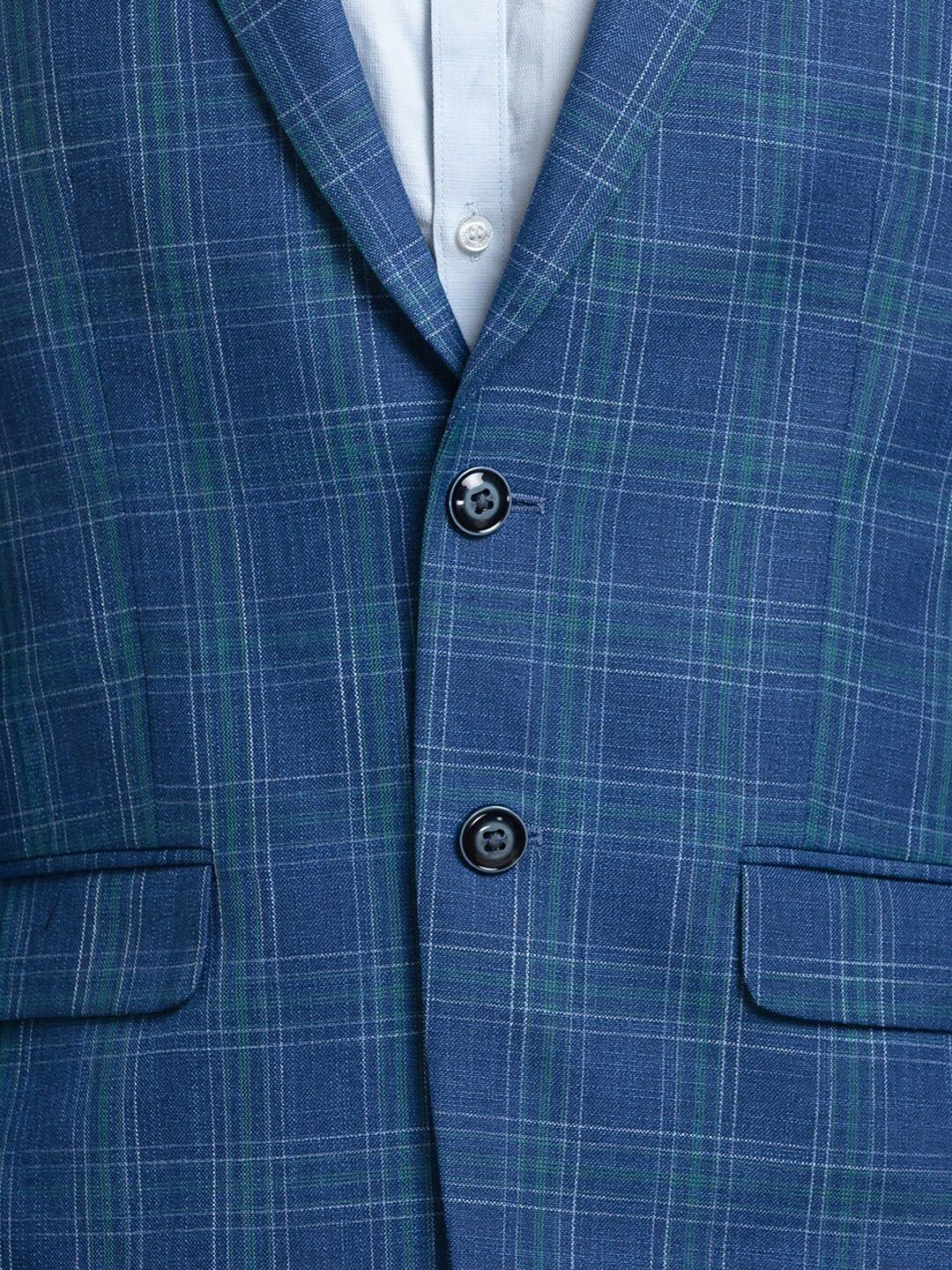 Raymond Men Checked Single Breasted Blazers