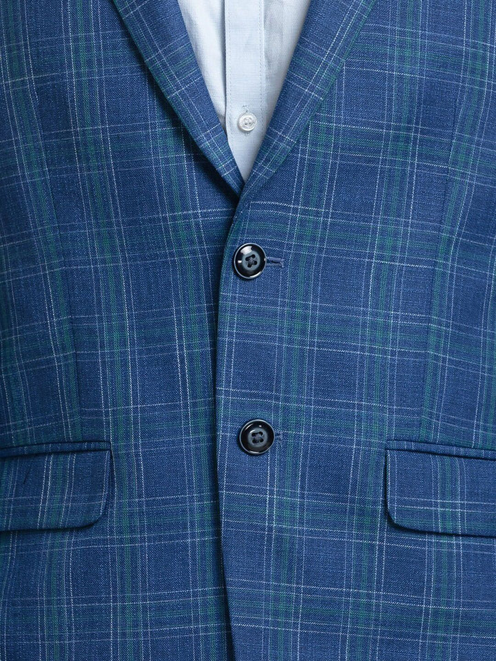Raymond Men Checked Single Breasted Blazers