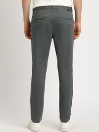 THE BEAR HOUSE Men's Slim Fit Mid Rise Casual Trouser