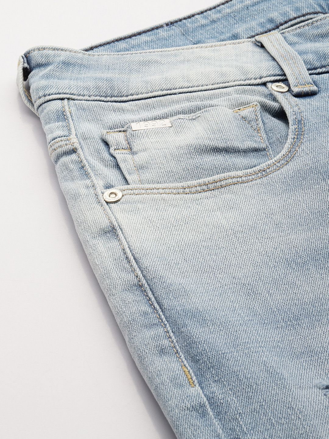SPYKAR Men Rovers Mildly Distressed Heavy Fade Stretchable Jeans