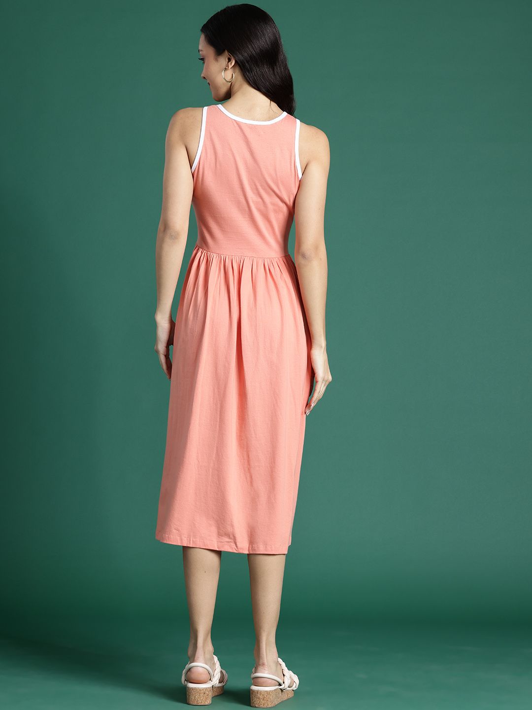 DressBerry A-Line Midi Pure Cotton Dress