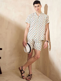 DENNISON Traditional Block Printed Oversized Co Ord Set