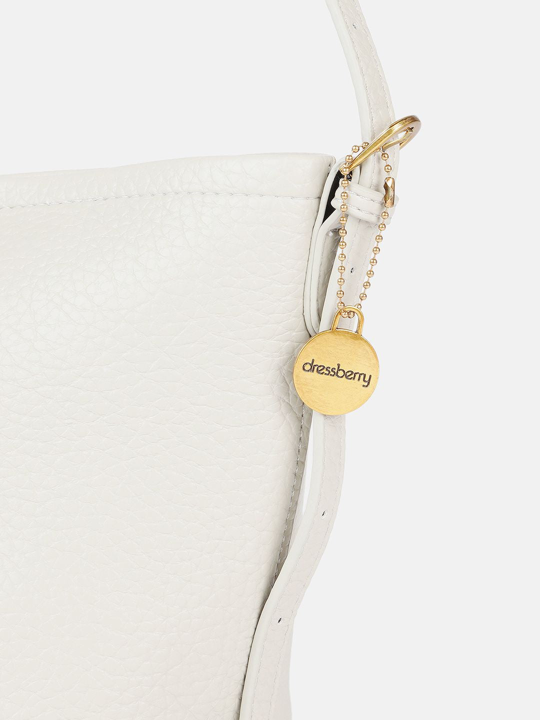 DressBerry Textured Structured Shoulder Bag with Pouch