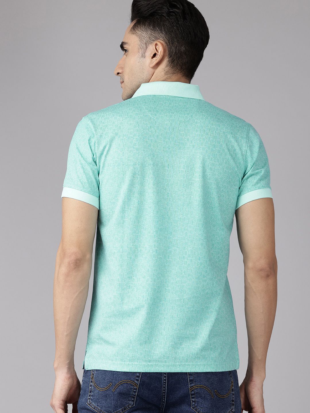 Park Avenue Printed Polo Collar Slim Fit T-shirt