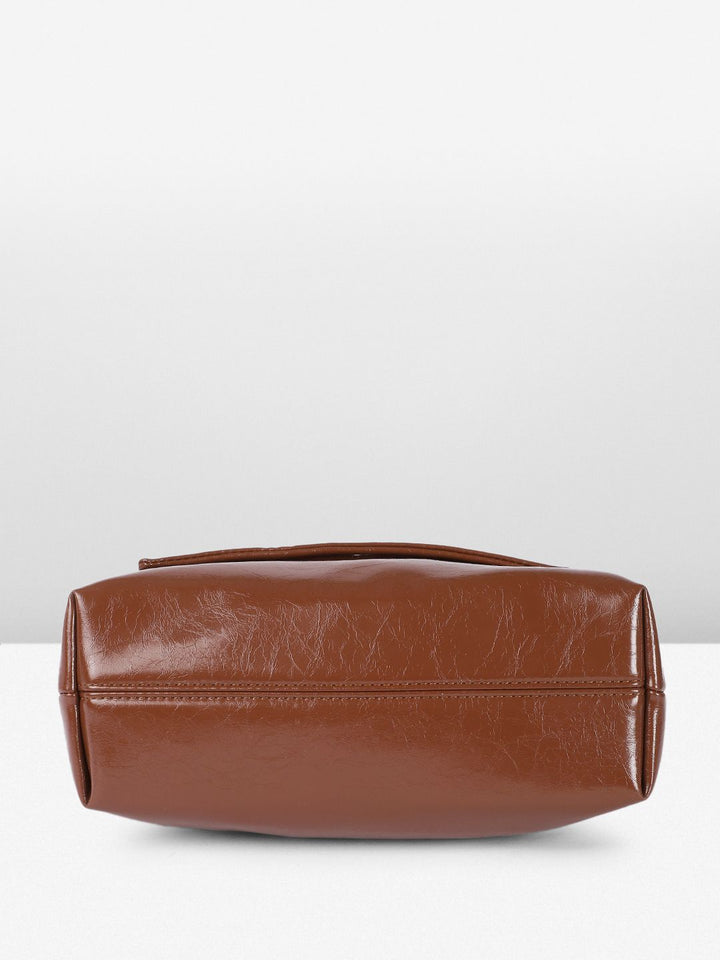 DressBerry Structured Shoulder Bag with Bow Detail