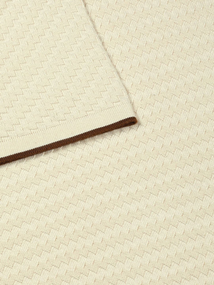 Thomas Scott Men Knit Textured Round Neck T-shirt