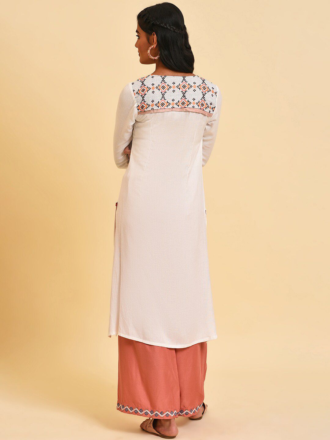 W Geometric Printed A-line Kurta